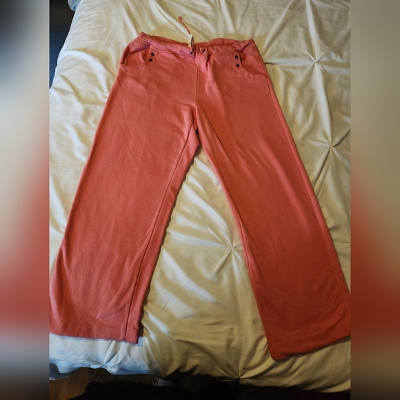 Capri Vibrant Coral Pants - Picture 1 of 4